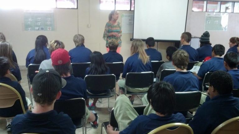 Dr. Lori Salierno speaking to the kids at Devereux for the first ever T1L1 graduation in AZ!